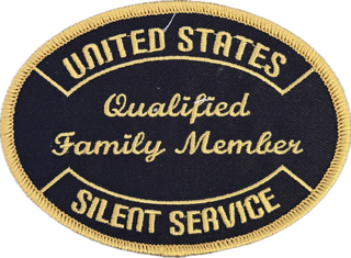Silent Service Qualified Family Member Front Patch - Officer